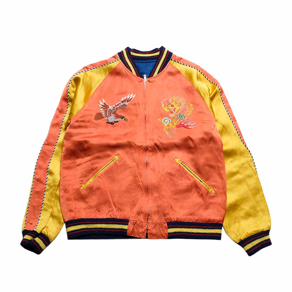 TAILOR TOYO - Acetate Souvenir Jacket - KOSHO ＆ CO. - Special Edition - EAGLE ＆ DRAGON × JAPAN MAP - TT15911-159
