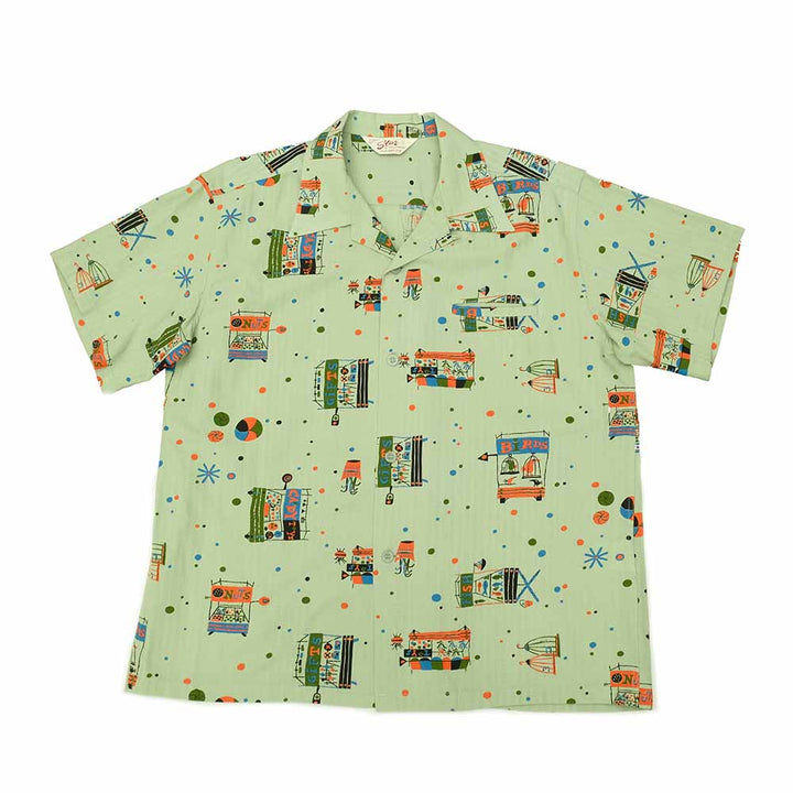 STAR OF HOLLYWOOD - DOBBY COTTON OPEN SHIRT - STREET STALL - SH39497