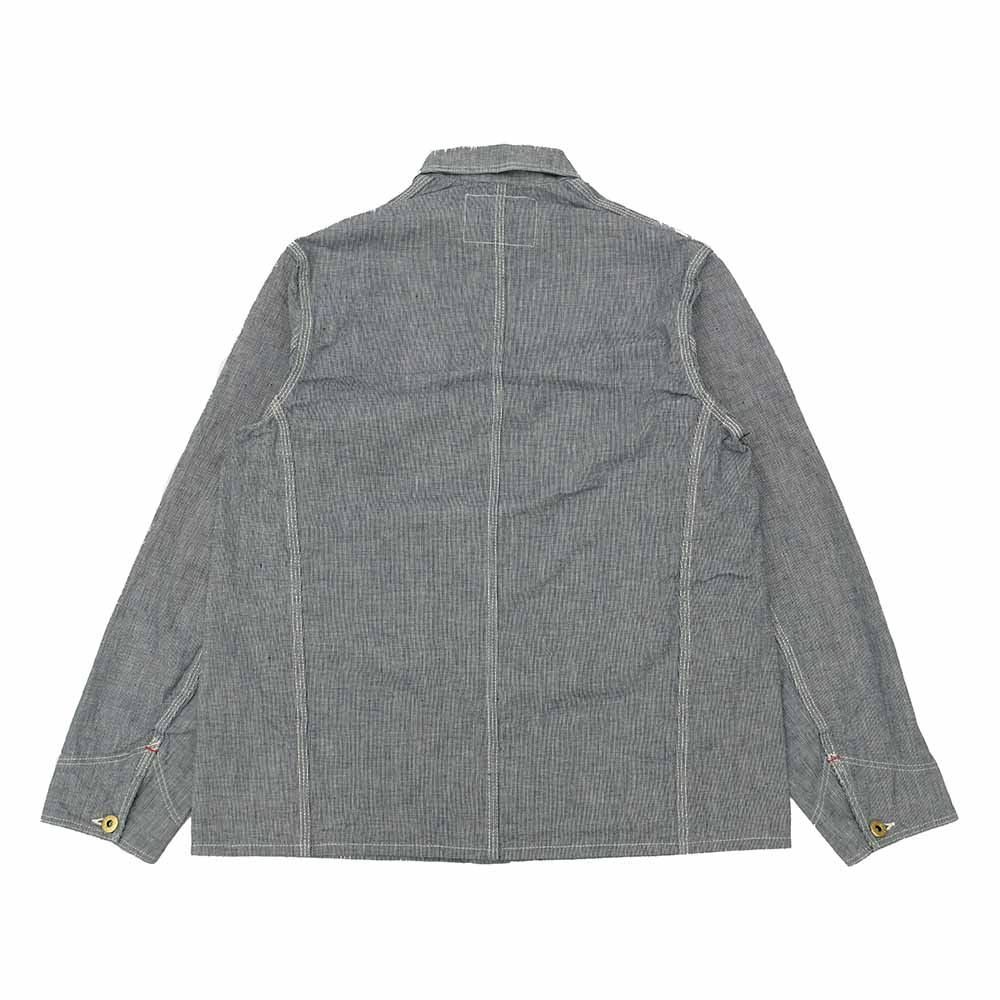WAREHOUSE - INDOGO PIN-PLAID CHANGE BUTTON COVERALL - 2195