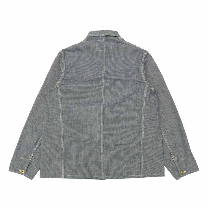 WAREHOUSE - INDOGO PIN-PLAID CHANGE BUTTON COVERALL - 2195