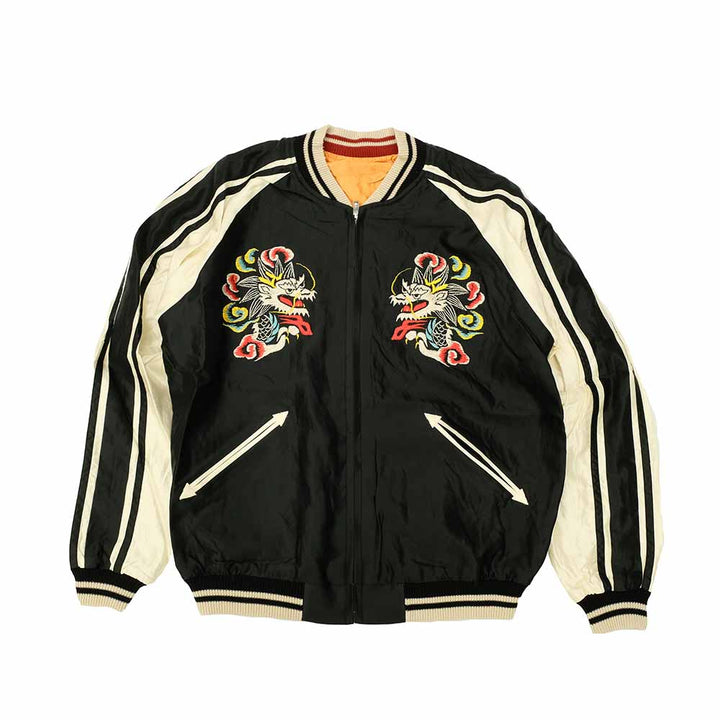 TAILOR TOYO - Acetate Souvenir Jacket - WHITE DRAGON x EAGLE - TT15682-119