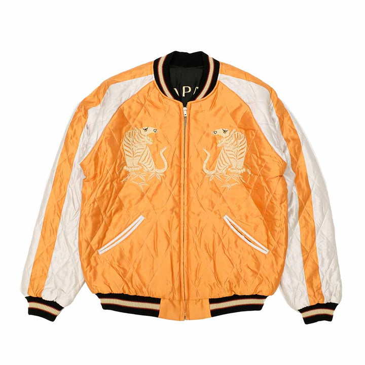 TAILOR TOYO - Acetate Quilted Souvenir Jacket - WHITE TIGER × LANDSCAPE - TT15791-159