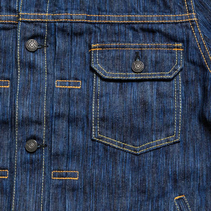 Pure Blue Japan - 14.5oz Waterfall Denim Type 2 Jacket - Dark - 6225-D