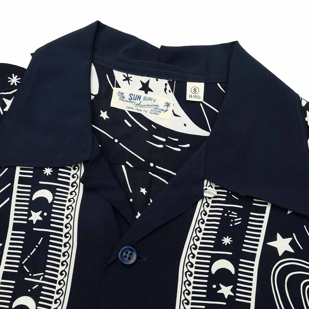 SUN SURF - HINOYA EXCLUSIVE - S/S RAYON HAWAIIAN SHIRT - COSMO GRAPHIC - SS39052HY