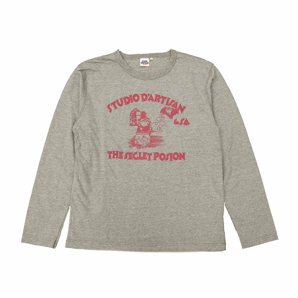 STUDIO D’ARTISAN - PRINT L/S T-SHIRT - THE SECLET POSION - 8195B