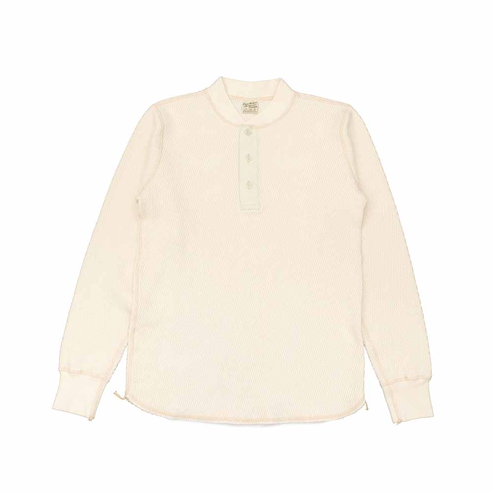 BUZZ RICKSON'S - THERMAL HENLEY NECK T-SHIRTS - BR68130