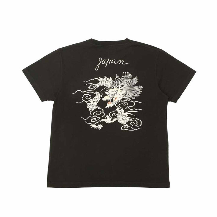 TAILOR TOYO - S/S SUKA T-SHIRT - EMBROIDERED - DRAGON - TT79588