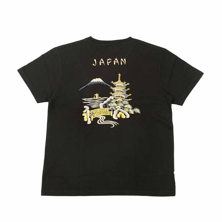 TAILOR TOYO - S/S SUKA T-SHIRT - EMBROIDERED - LANDSCAPE - TT79589
