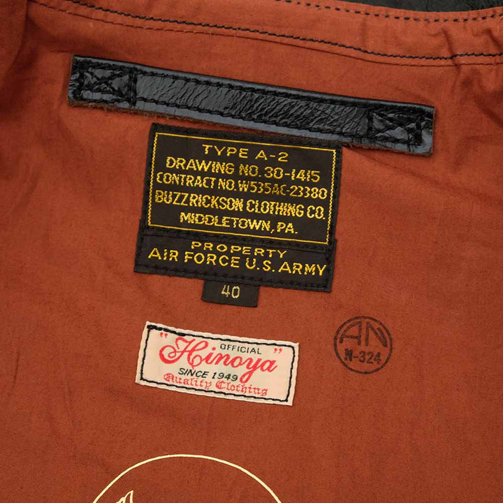 BUZZ RICKSON'S - HINOYA Special Order - Type A-2 BLACK - BR80683HY