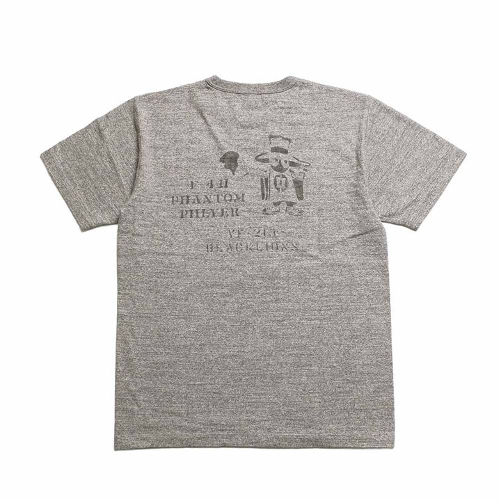 BUZZ RICKSON'S - SLUB YARN T-SHIRT - PHANTOM PHLYER - BR79730