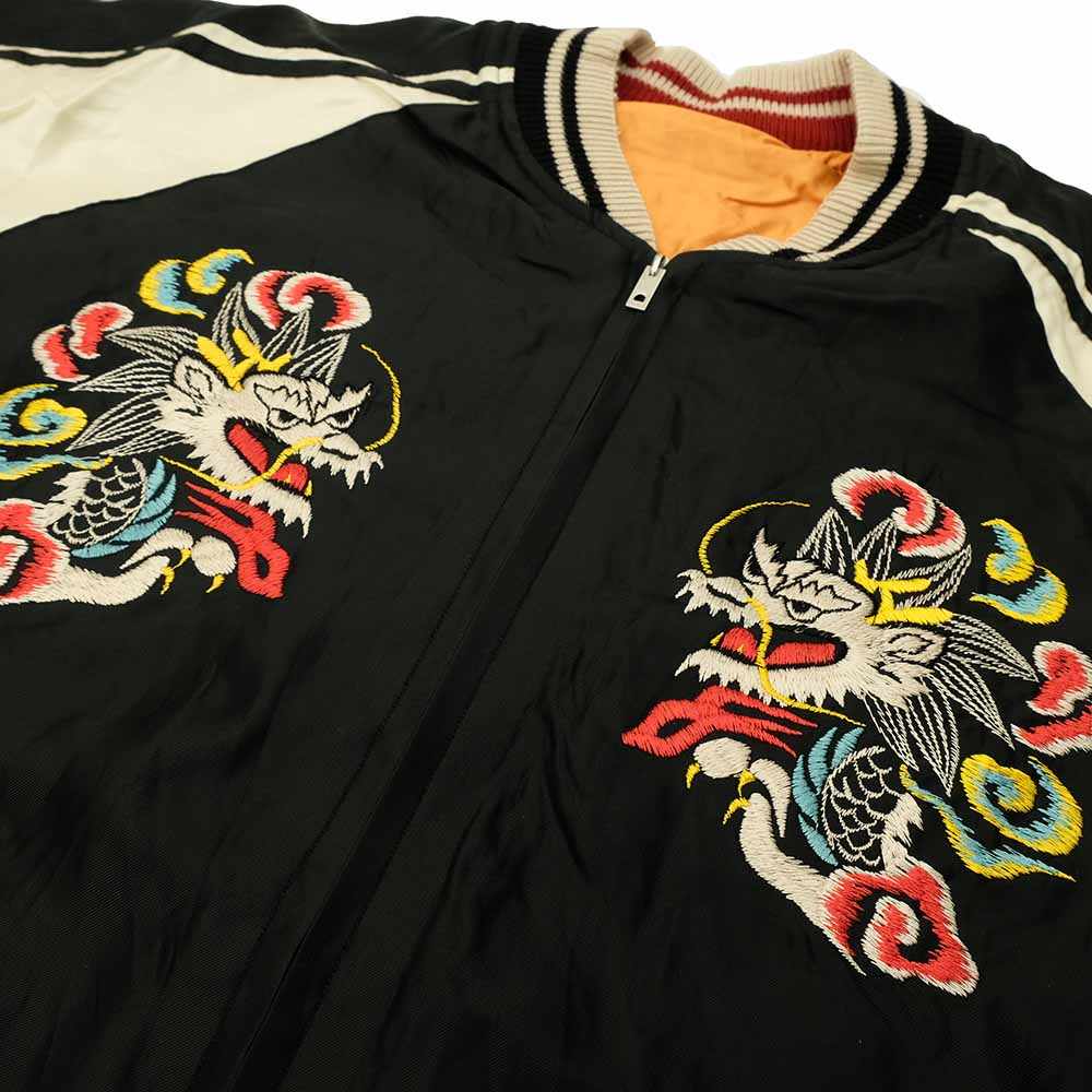 TAILOR TOYO - Acetate Souvenir Jacket - WHITE DRAGON x EAGLE - TT15682-119