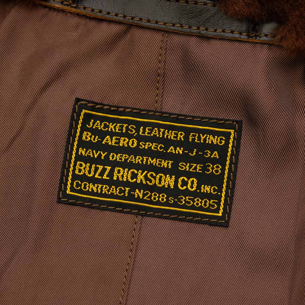 BUZZ RICKSON'S - Type AN-J-3A BUZZ RICKSON CO. INC. - HORSEHIDE MODEL - BR80647
