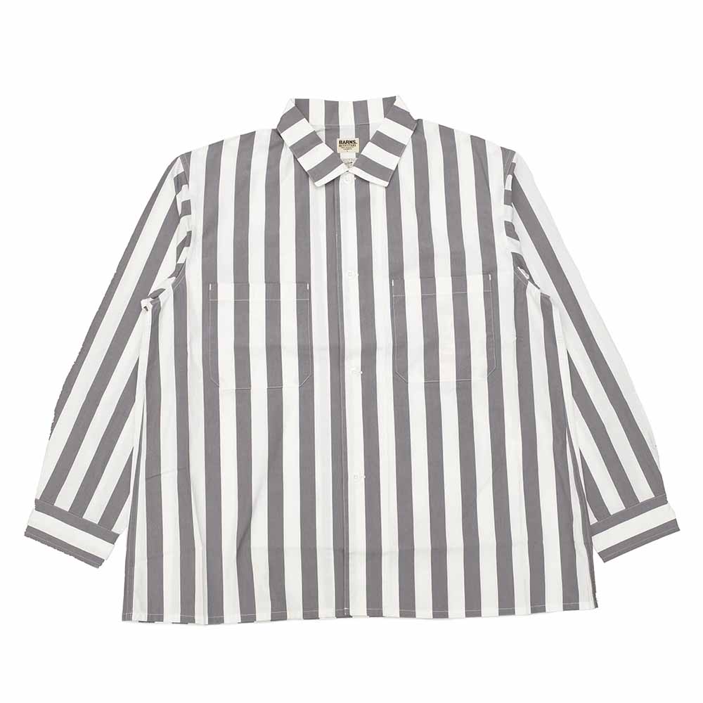 BARNS - WIDE STRIPE L/S SHIRT - BR-24200