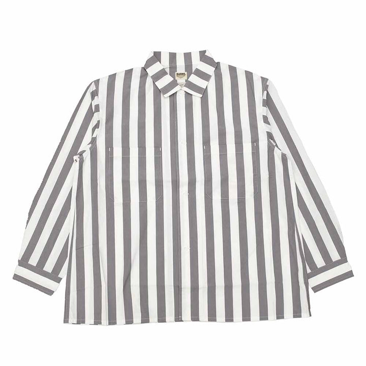BARNS - WIDE STRIPE L/S SHIRT - BR-24200