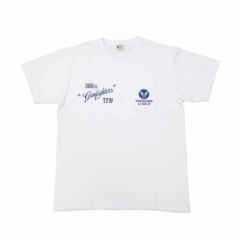 BUZZ RICKSON'S - S/S POCKET T-SHIRT - 366th TFW Gunfighters - BR79580