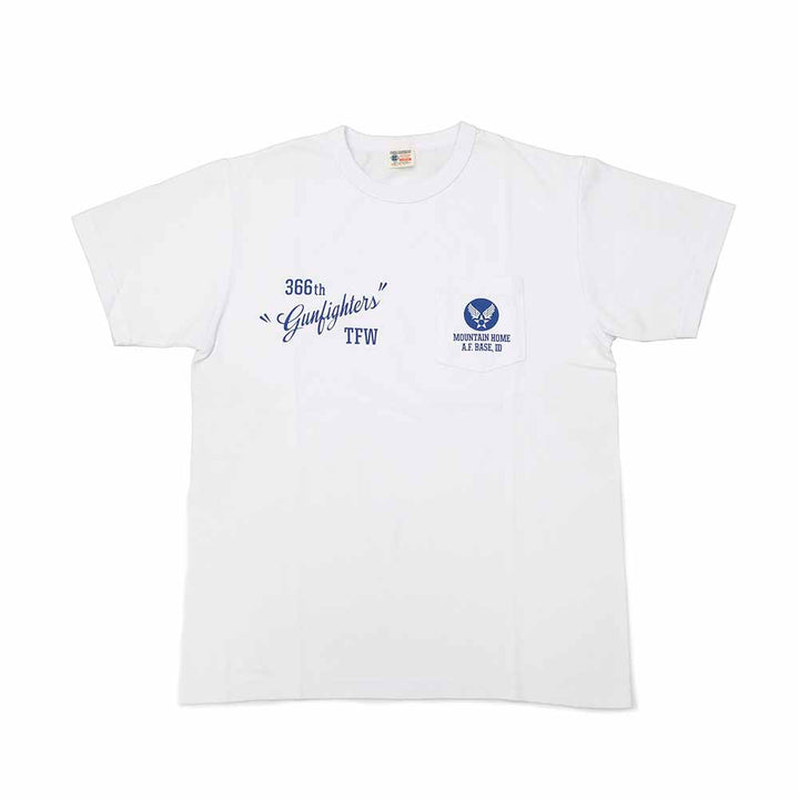 BUZZ RICKSON'S - S/S POCKET T-SHIRT - 366th TFW Gunfighters - BR79580