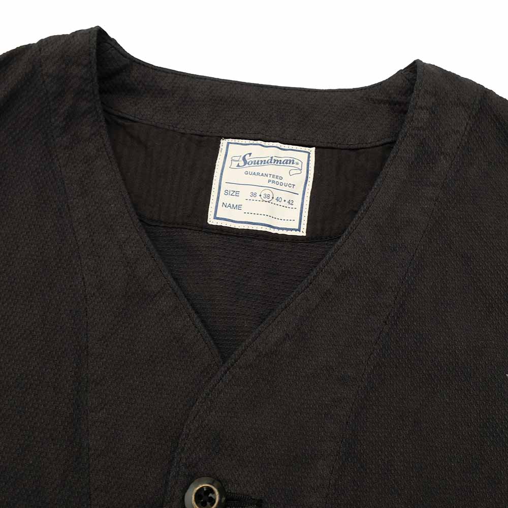 Soundman - Working Waist Coat - Marcy - Sashiko Style Dobby - M376-454Y