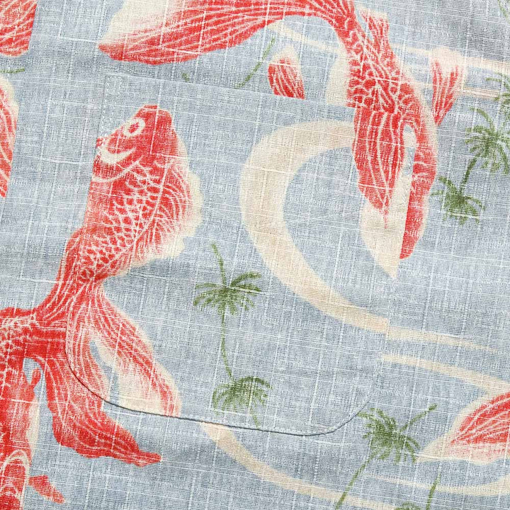 Koromozakura - Southern Cross - Short-Sleeve Regular Shirt - Goldfish - SA1762