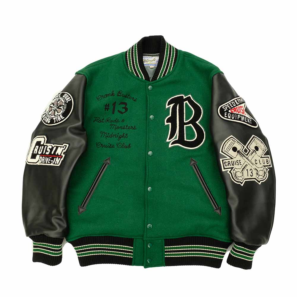 WHITESVILLE - 30oz. WOOL MELTON AWARD JACKET - CRANK BUSTERS - WV15602