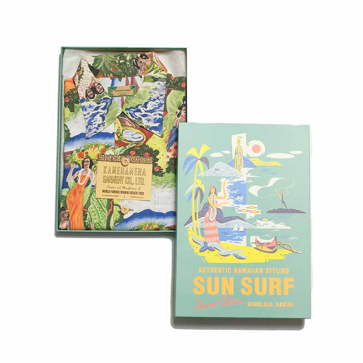 SUN SURF - SPECIAL EDITION - ORIGINAL MATSON MENU DESIGN by EUGENE SAVAGE - LONG SLEEVE - SS29679