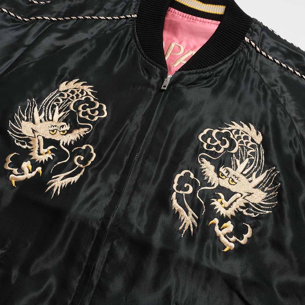 TAILOR TOYO - Acetate Souvenir Jacket - WHITE DRAGON x TIGER HEAD - TT15972-219