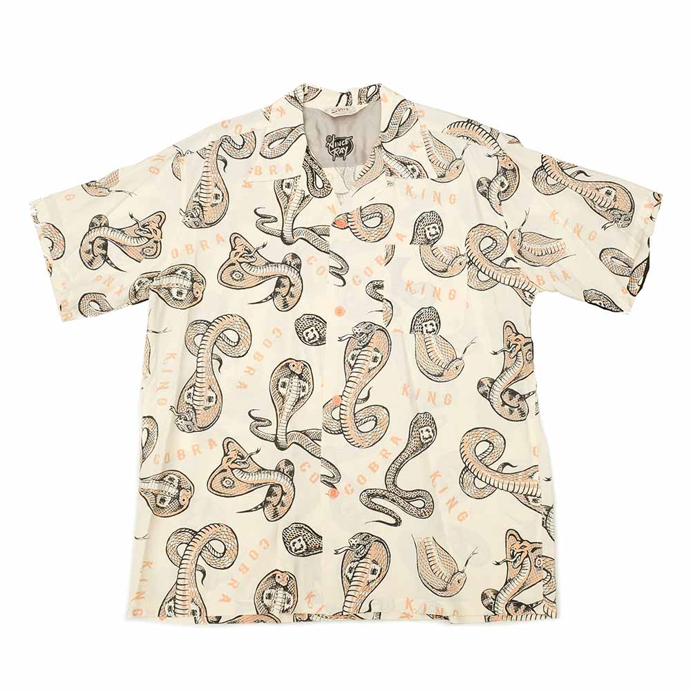 STAR OF HOLLYWOOD x VINCE RAY - HIGH DENSITY RAYON OPEN SHIRT - KING COBRA - SH39488