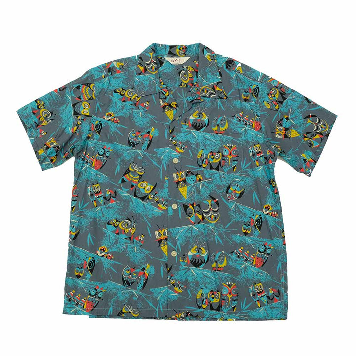 STAR OF HOLLYWOOD - TYPEWRITER COTTON OPEN SHIRT - OWL - SH39494