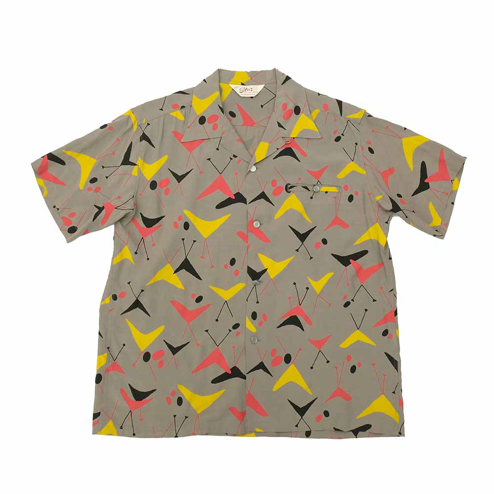 STAR OF HOLLYWOOD - HIGH DENSITY RAYON OPEN SHIRT - ATOMIC - SH39492