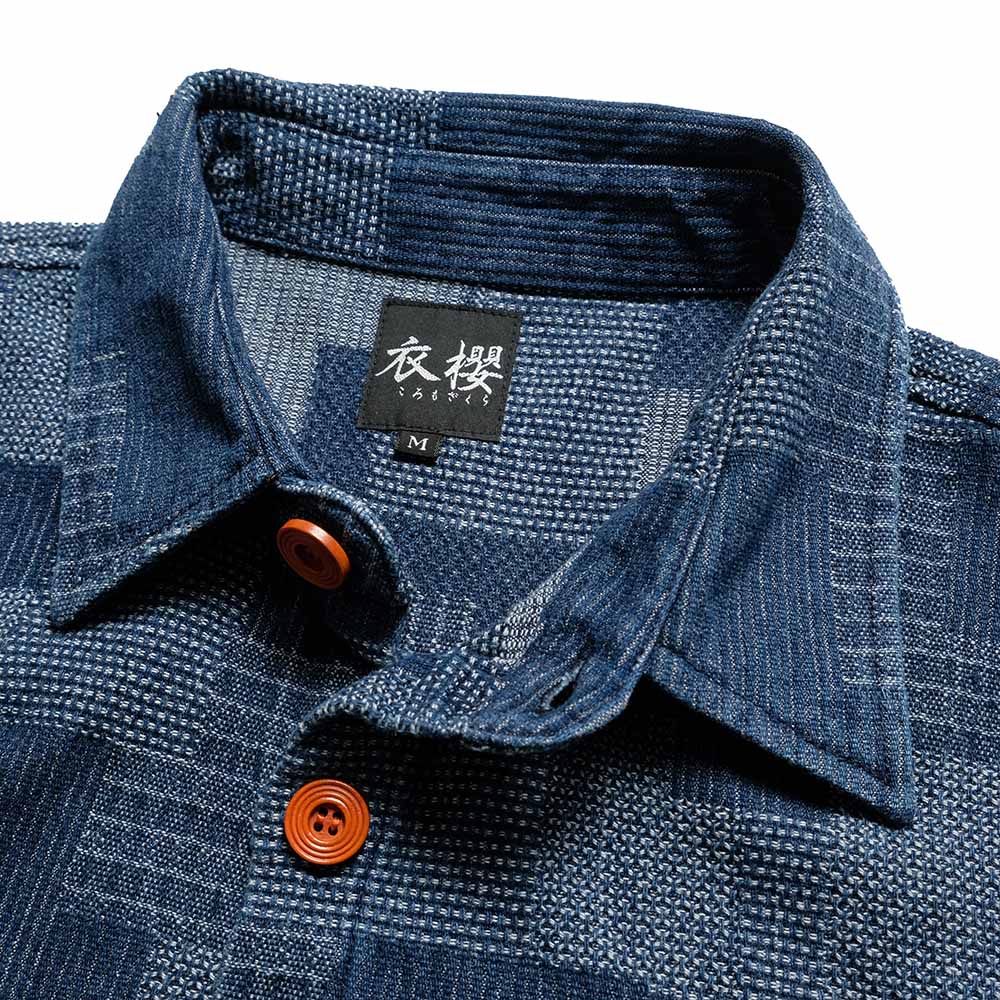 衣櫻 - パッチワーク ジャガード - シャツジャケット - SA1753