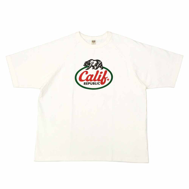 BARNS - HEAVY WEIGHT S/S PRINT T-SHIRT - Calif Republic - BR-25231