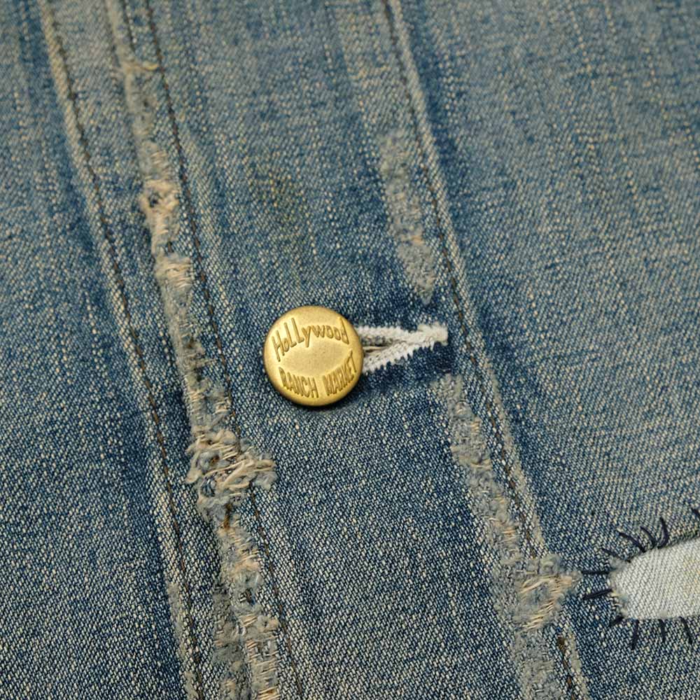 HOLLYWOOD RANCH MARKET - Light Denim Attachment Remake Short Coverall - 1018003