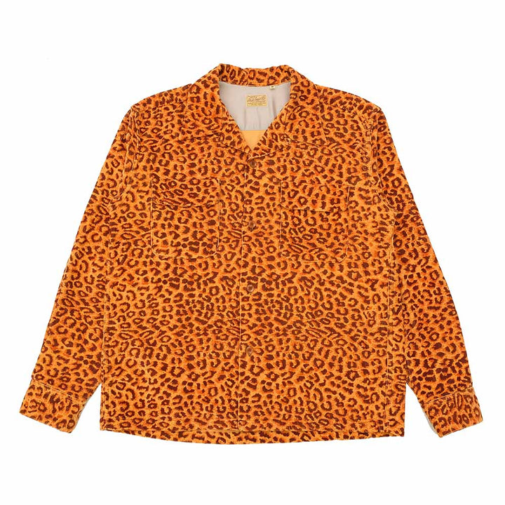 STYLE EYES - Late 1950s Style Corduroy Sports Shirt - LEOPARD - SE29173