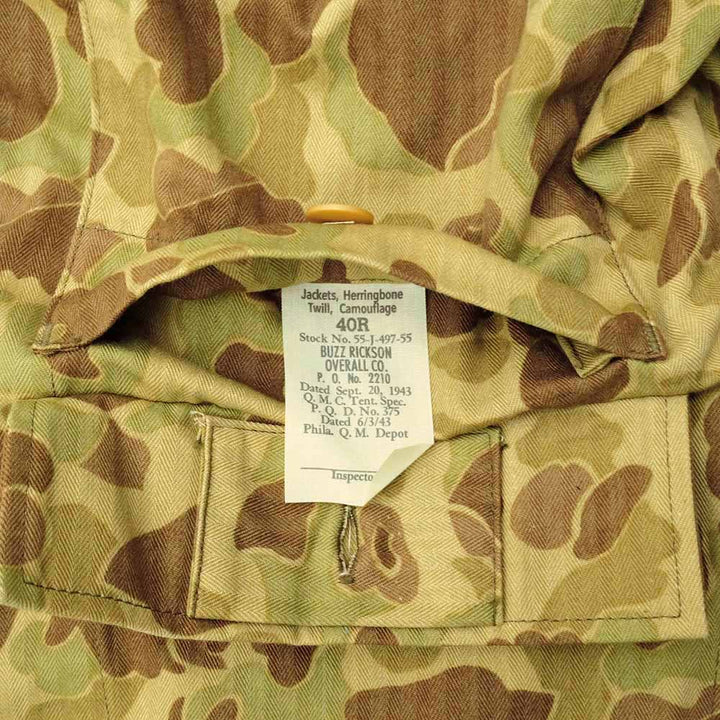 BUZZ RICKSON'S - JACKETS, HERRINGBONE TWILL, CAMOUFLAGE - BR15753