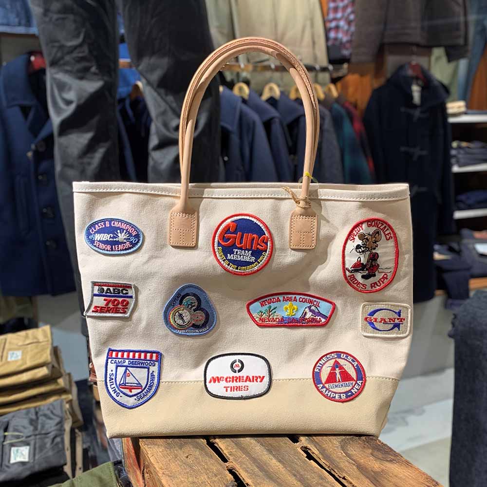 Heritage Leather VINTAGE PATCH DAY TOTE HLC-9212