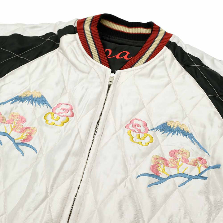 TAILOR TOYO - Acetate Quilted Souvenir Jacket - LANDSCAPE × DUELLING DRAGONS - TT15543-190
