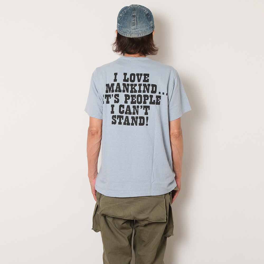 WAREHOUSE - S/S T-SHIRT - LOVE MANKIND... - LINUS - YP126S-4