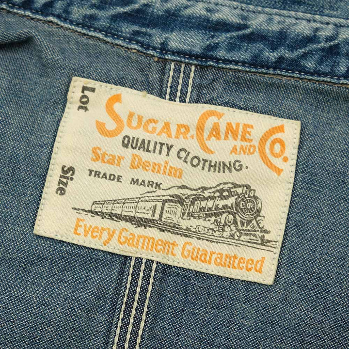 SUGAR CANE - 11oz. BLUE DENIM - WORK COAT - AGED MODEL - SC15708