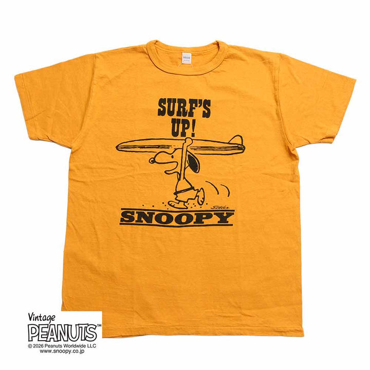 WAREHOUSE - S/S T-SHIRT - SURF’S UP - SNOOPY - YP126S-1