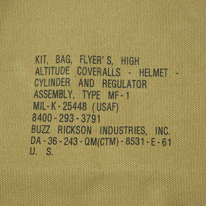 BUZZ RICKSON'S - TYPE MF-1 KIT BAG - BR02816