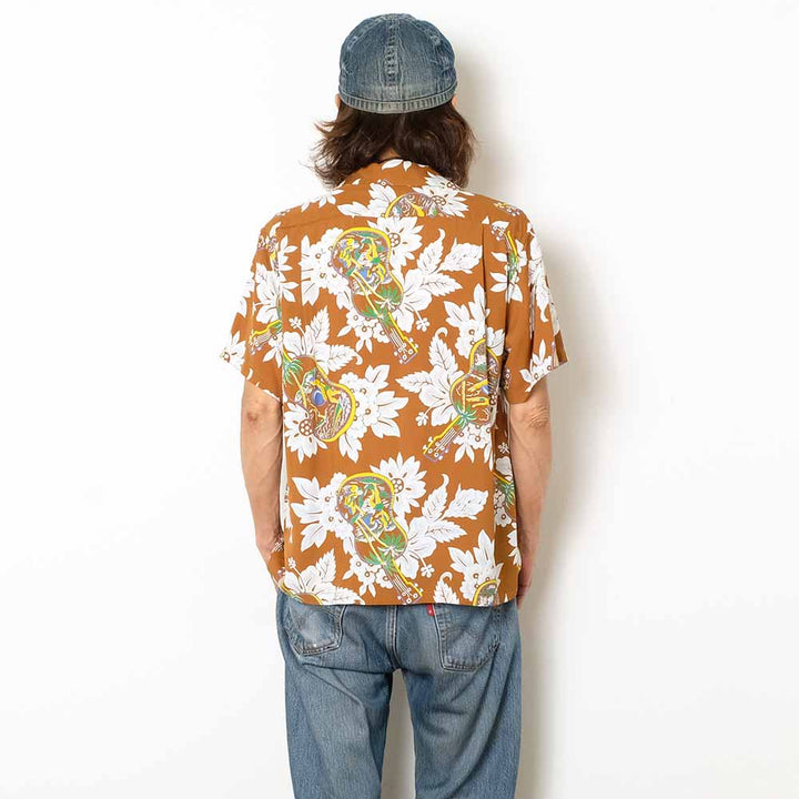 SUN SURF - S/S RAYON HAWAIIAN SHIRT - UKULELE MELODY - SS39613