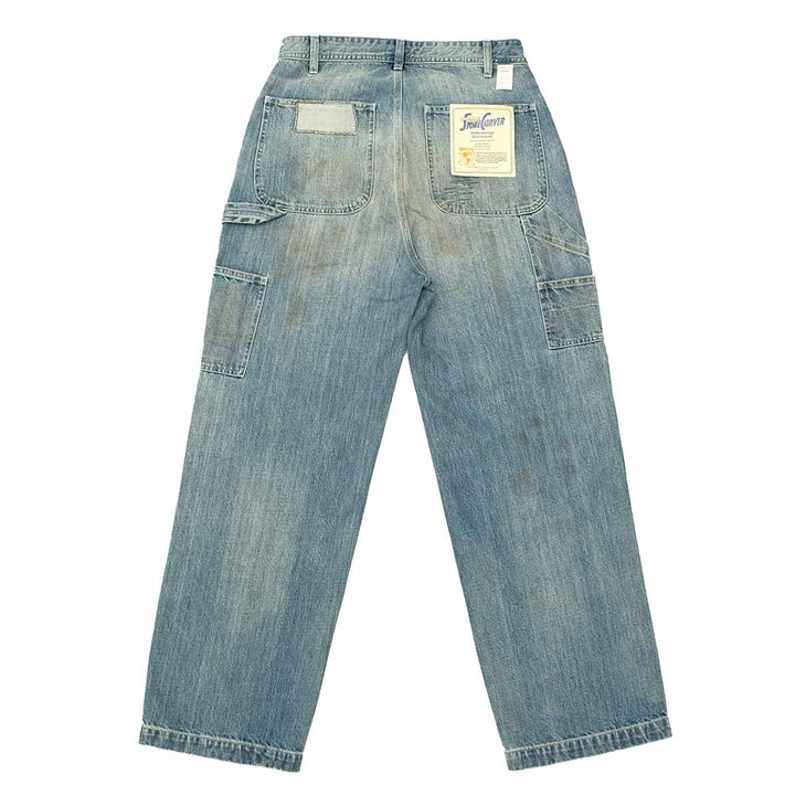 UNIVERSAL OVERALL - 12.75oz CONE DENIM REMAKE PAINTER PANTS - HT2433601-C