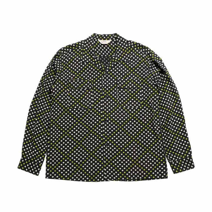 STAR OF HOLLYWOOD - HIGH DENSITY RAYON L/S OPEN SHIRT - POLKA DOT - SH29709