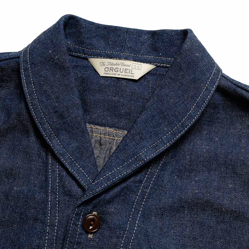 Orgueil - Shawl Collar Denim Work Shirt - OR-5127
