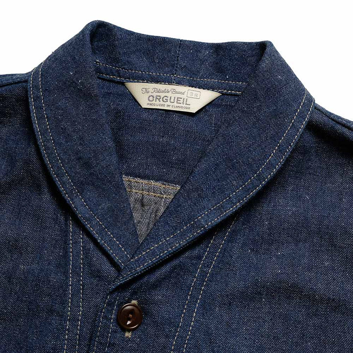 Orgueil - Shawl Collar Denim Work Shirt - OR-5127