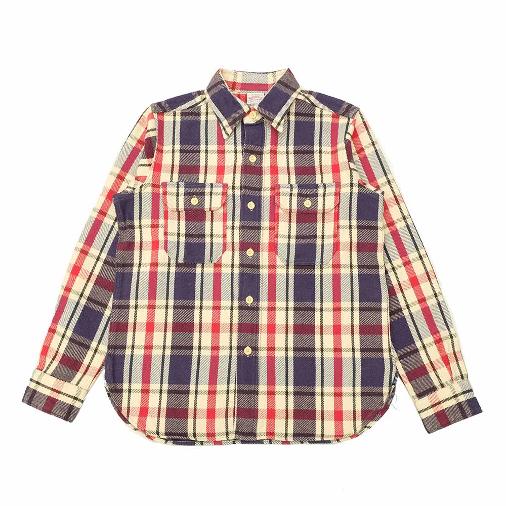 WAREHOUSE - Lot.3104 FLANNEL SHIRTS - D柄 - WH-3104D24
