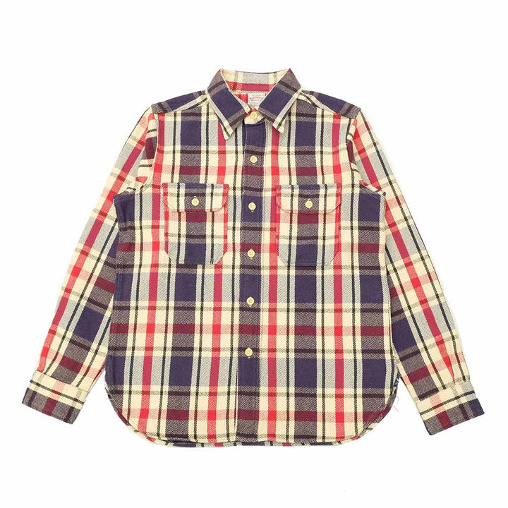 WAREHOUSE - Lot.3104 FLANNEL SHIRTS - D柄 - WH-3104D24