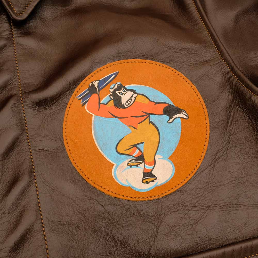 BUZZ RICKSON'S - TYPE A-2 - ROUGH WEAR CLOTHING CO. - BACK PAINT - 451st BOMB SQ. - BR80668