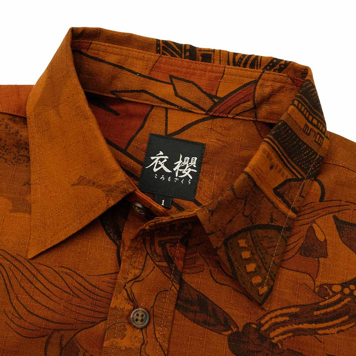 衣櫻 - サザンクロス素材 - 長袖レギュラーシャツ - 武将合戦 - SA1639
