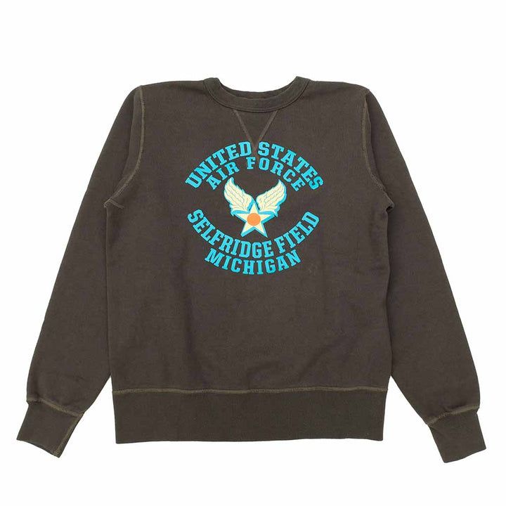 BUZZ RICKSON'S - SET-IN CREW SWEATSHIRT - U.S.A.F. SELFRIDGE FIELD - BR69630
