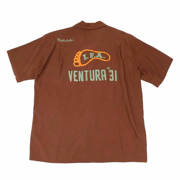 STYLE EYES - PLAIN WEAVE RAYON BOWLING S/S SHIRT - I.FA - SE39457